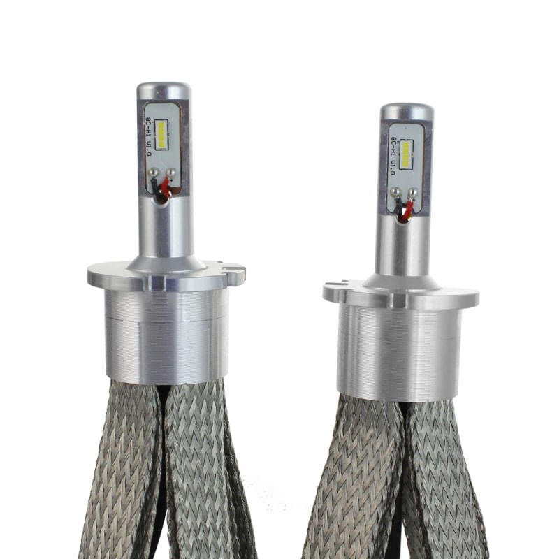 Set 2 LED-Uri Auto Techstar® 8C D4, 80w, 8000 Lumeni, 6500K, AUTO, 12-24 Volti, COB, Radiator Aluminiu Si Cupru - 3 | YEO