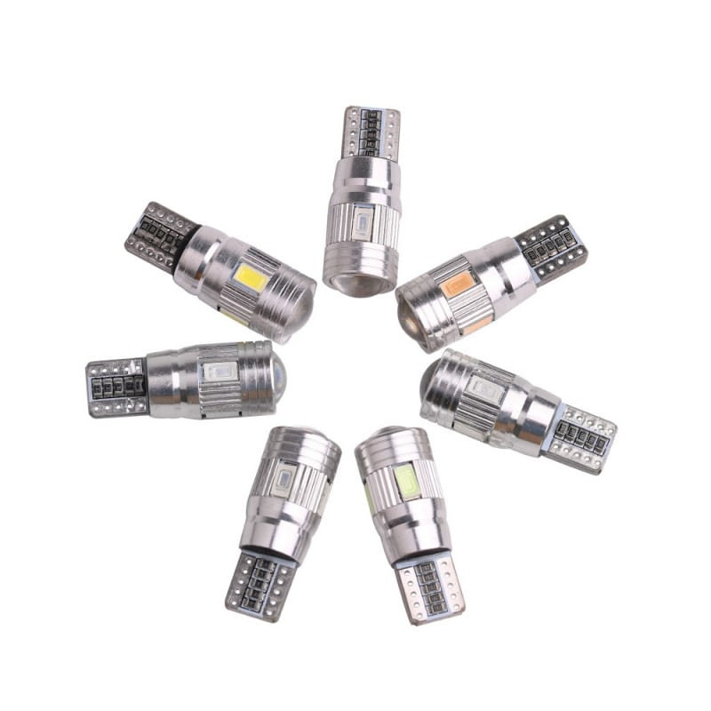 Bec Led Auto Techstar® T10, w5w, Alb Rece, 6000K, 12V, 120lm