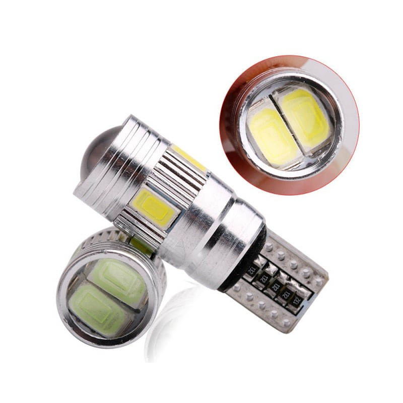 Bec Led Auto Techstar® T10, w5w, Alb Rece, 6000K, 12V, 120lm