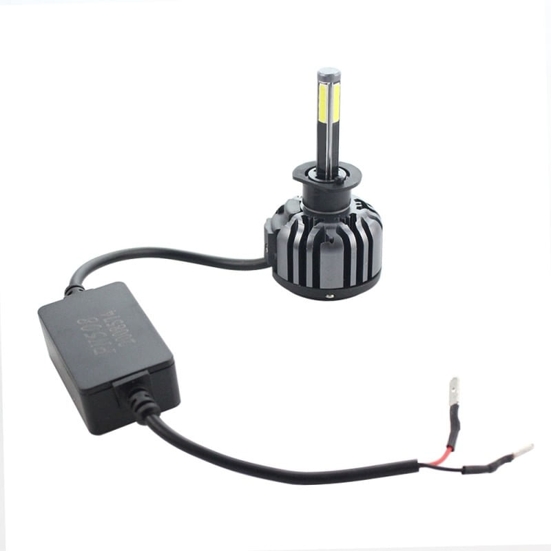 Set 2 LED-uri Auto Techstar® F6, H1, 45w, 5000 Lumeni, 6500K, AUTO, 12-24 Volti, COB, Canbus