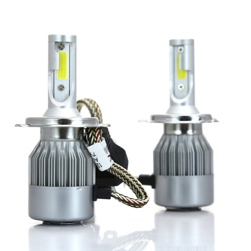 Set 2 LED-uri Auto Techstar® C6, H4, 36w, 3800 Lumeni, 6500K, AUTO, 12-24 Volti, COB - 4 | YEO