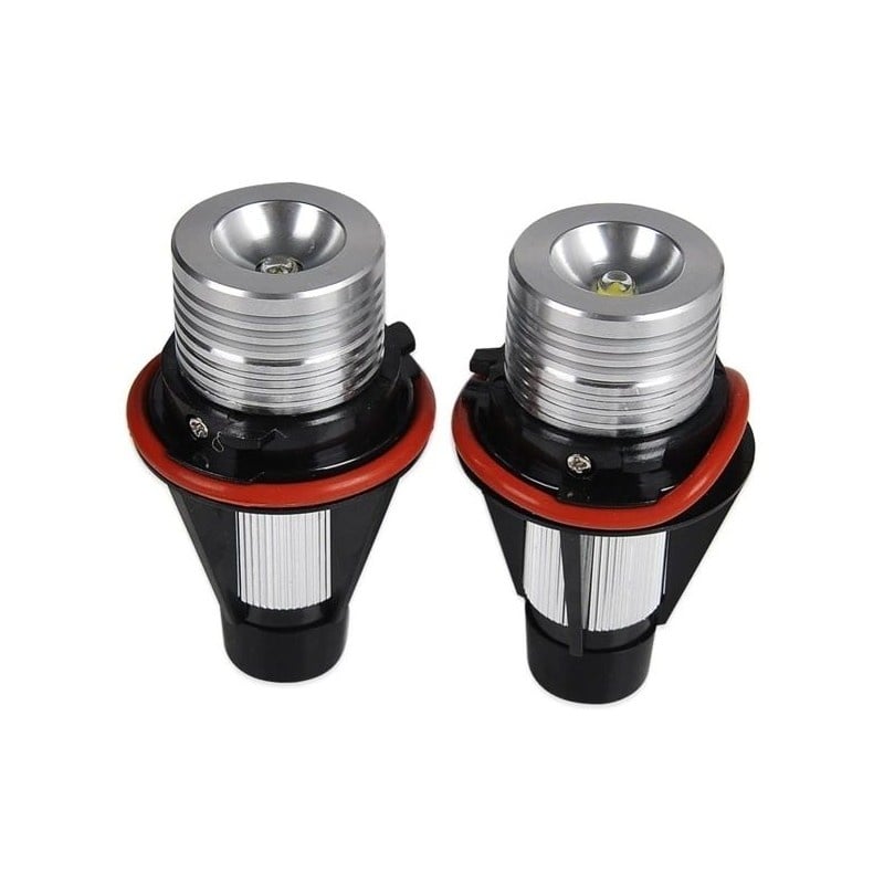 Set 2 LED-uri Marker Techstar® Angel Eyes, 5W, BMW E39,E61,E63,E65,X5, 6500K, Aluminiu - 1 | YEO