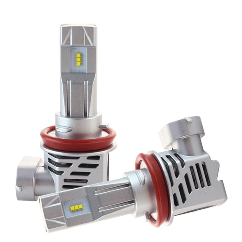 Set 2 LED-uri Auto Techstar® M3, H11, 40w, 8000 Lumeni, 6500K, AUTO, 12-24 Volti, ZES, Canbus, Miez Cupru, Radiator - 2 | YEO