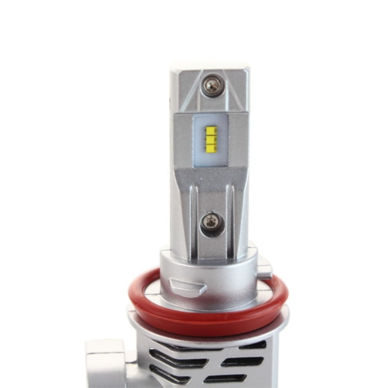 Set 2 LED-uri Auto Techstar® M3, H11, 40w, 8000 Lumeni, 6500K, AUTO, 12-24 Volti, ZES, Canbus, Miez Cupru, Radiator - imagine 6