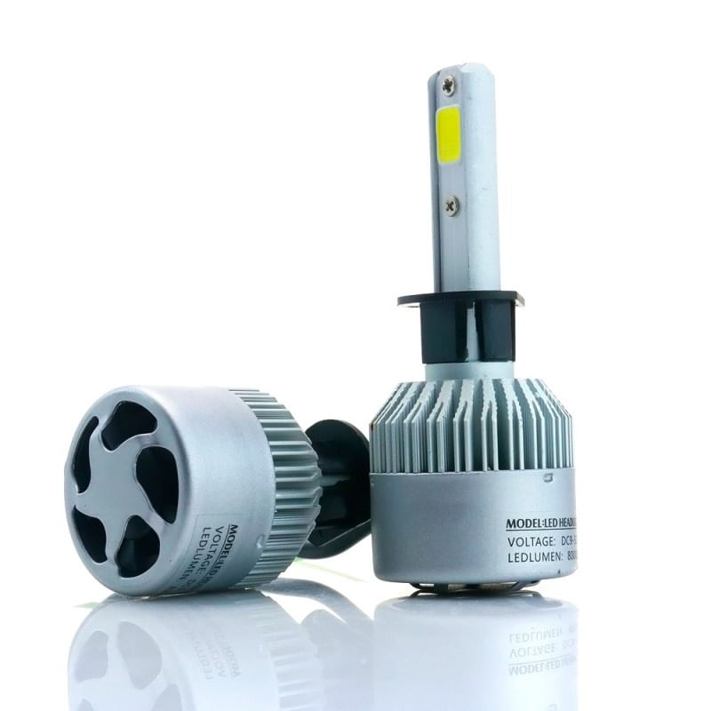 Set 2 LED-uri Auto Techstar® S2, H1, 36w, 4000 Lumeni, 6500K, AUTO, 12-24 Volti, COB, Canbus - 2 | YEO