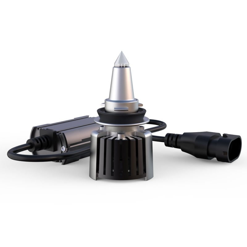 Set 2 LED-uri Auto Techstar® R10, H1, 45w, 5000 Lumeni, 6500K, AUTO, 12-24 Volti, CSP, Canbus, Radiator Aluminiu