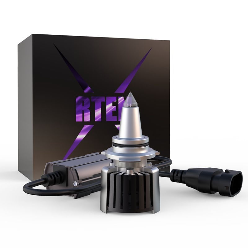Set 2 LED-uri Auto Techstar® R10, 9012, 45w, 5000 Lumeni, 6500K, AUTO, 12-24 Volti, CSP, Canbus, Radiator Aluminiu - 2 | YEO
