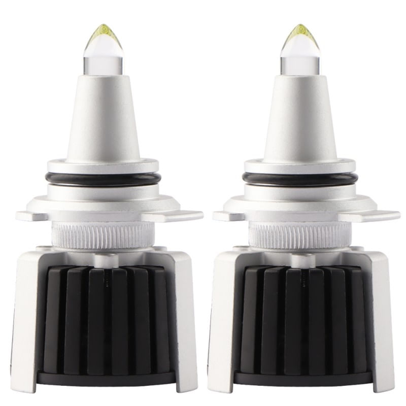 Set 2 LED-uri Auto Techstar® R10, 9012, 45w, 5000 Lumeni, 6500K, AUTO, 12-24 Volti, CSP, Canbus, Radiator Aluminiu