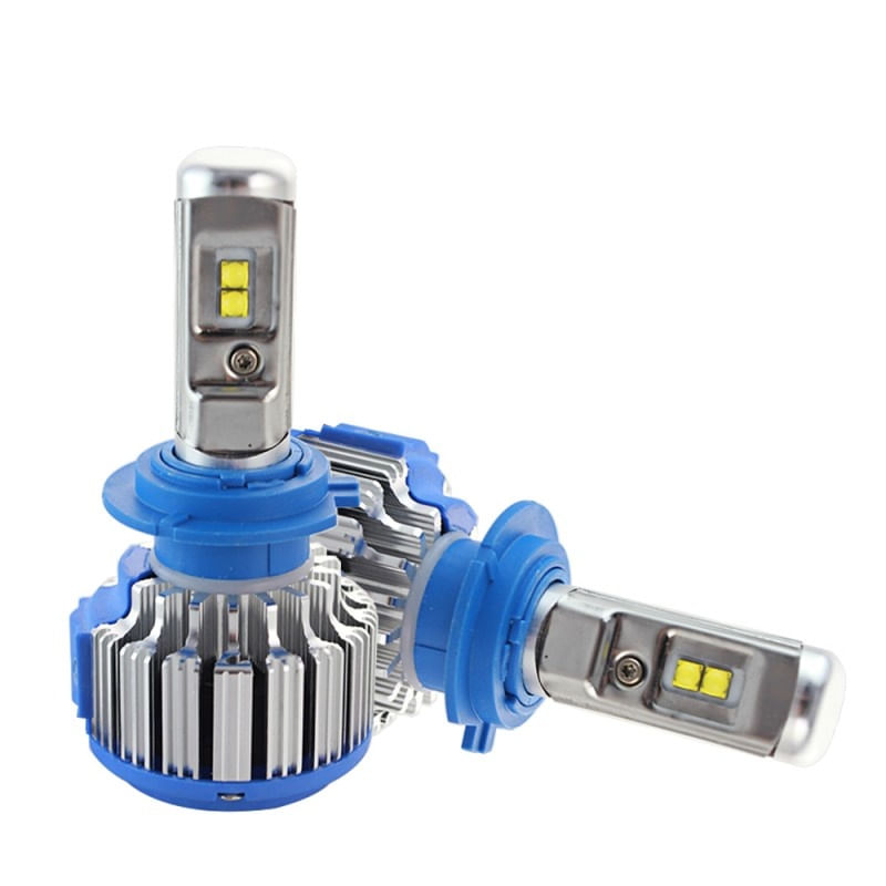 Set 2 LED-uri Auto Techstar® T1, H7, 35w, 8000 Lumeni, 6000K, AUTO, 12-24 Volti, CREE, Canbus, Radiator Aluminiu - 3 | YEO