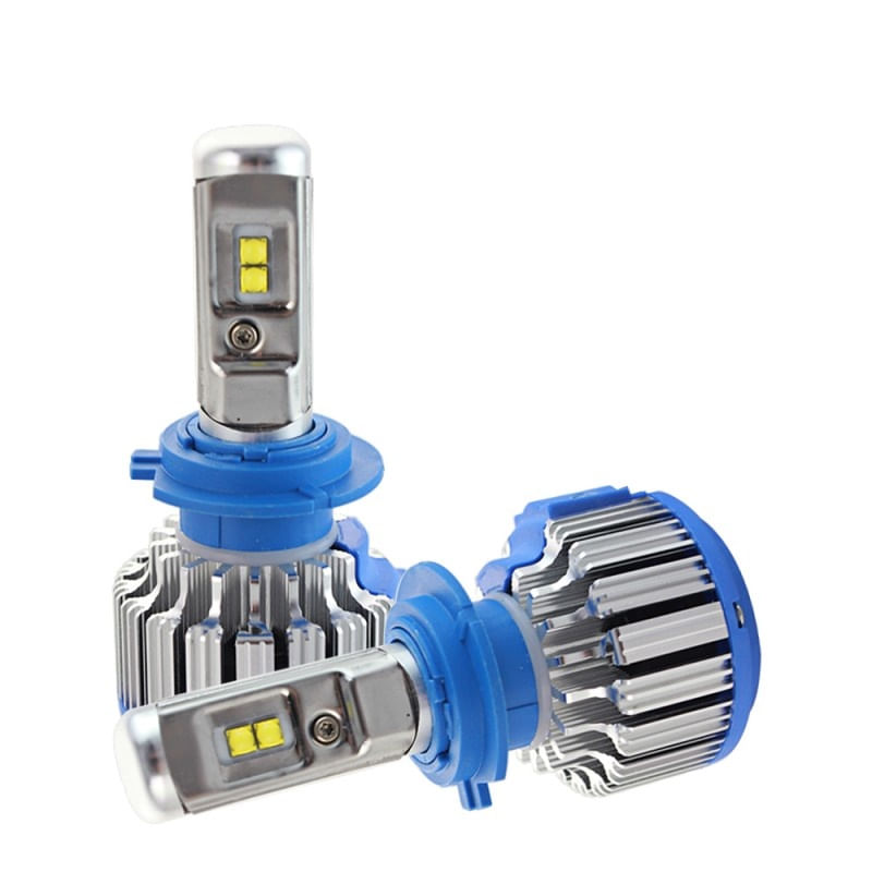 Set 2 LED-uri Auto Techstar® T1, H7, 35w, 8000 Lumeni, 6000K, AUTO, 12-24 Volti, CREE, Canbus, Radiator Aluminiu - 4 | YEO
