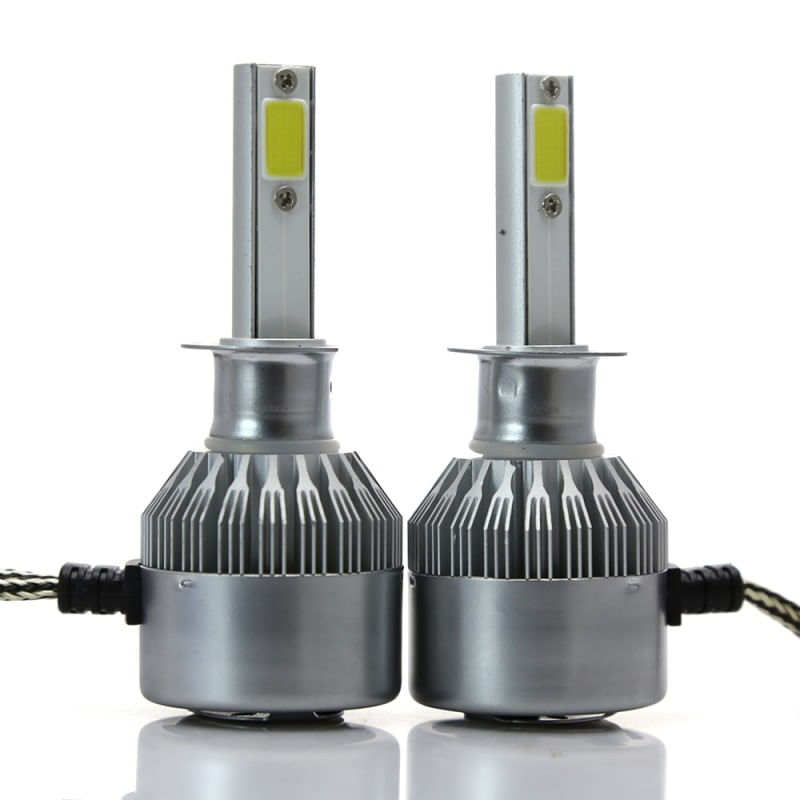 Set 2 LED-Uri Auto Techstar® C6, H1, 36w, 3800 Lumeni, 6500K, AUTO, 12-24 Volti, COB - 1 | YEO