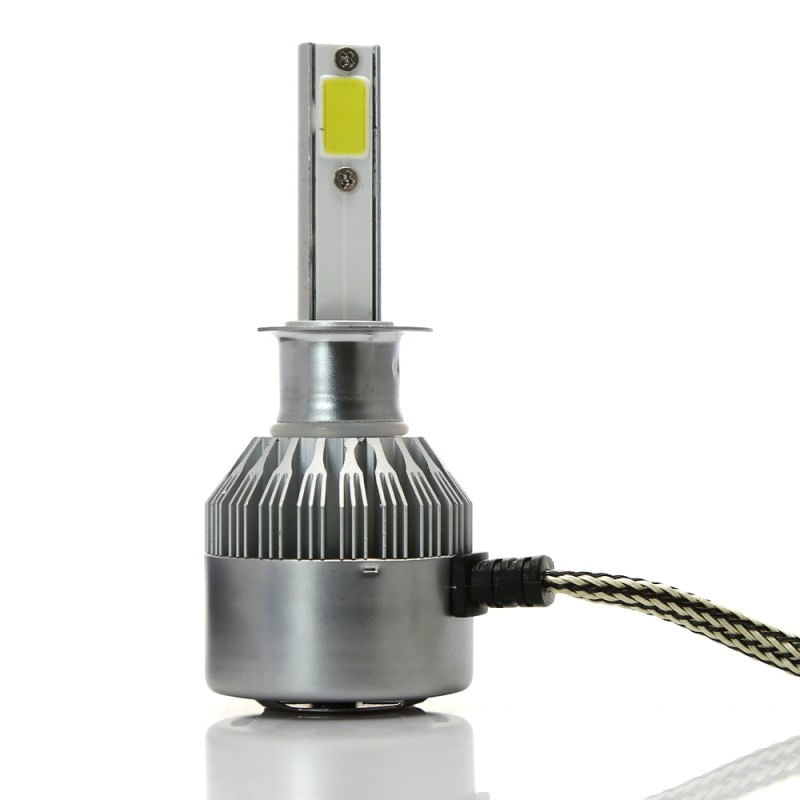 Set 2 LED-Uri Auto Techstar® C6, H1, 36w, 3800 Lumeni, 6500K, AUTO, 12-24 Volti, COB - 2 | YEO