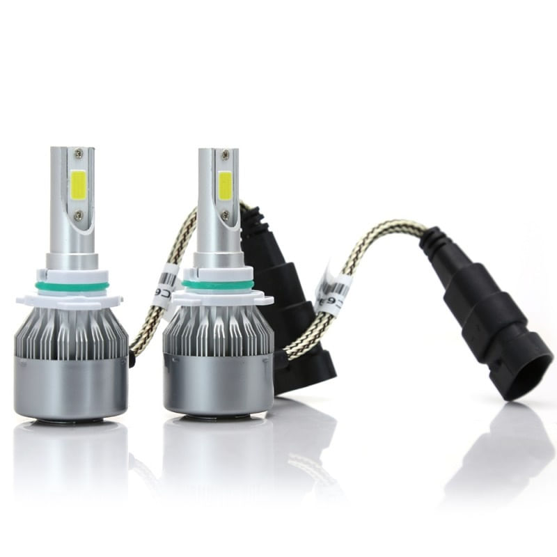 Set 2 LED-uri Auto Techstar® C6, 9006, 36w, 3800 Lumeni, 6500K, AUTO, 12-24 Volti, COB