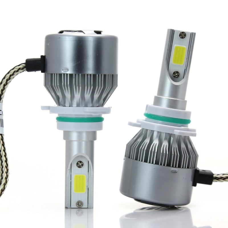 Set 2 LED-uri Auto Techstar® C6, 9006, 36w, 3800 Lumeni, 6500K, AUTO, 12-24 Volti, COB