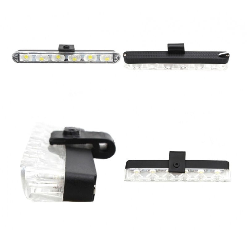 Set 4x6 Lumini LED Tip Stroboscop De Avertizare Flash Rosu si Albastru Alimentare 12V