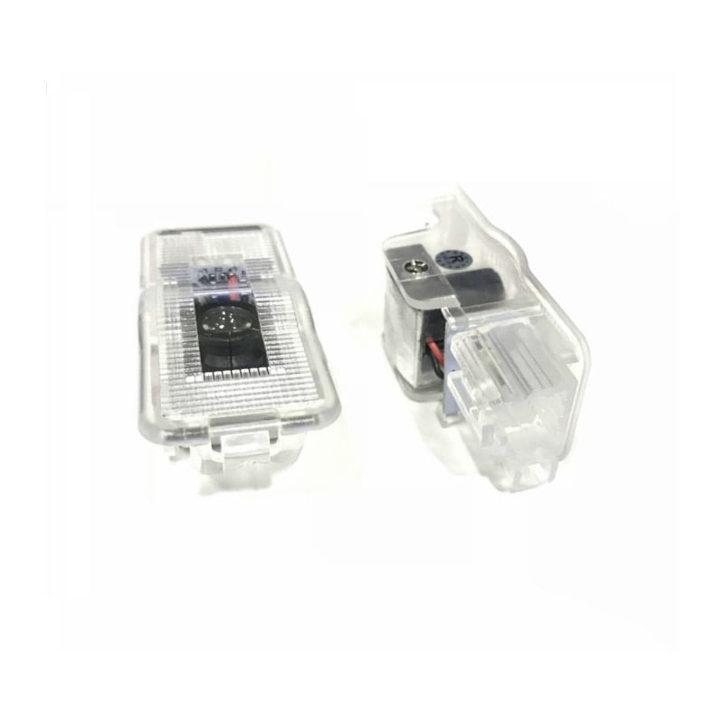 Set 2 Bucati Emblema Logo LED Portiera dedicata Marca Auto PEUGEOT