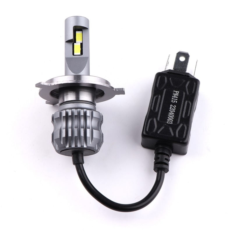 Set 2 LED-Uri Auto Techstar® D20, H4, 60W, 8000 Lumeni, 6000K, 12-24V, Unghi Fascicul 360°, CSP 3570, Canbus, Radiator - 4 | YEO