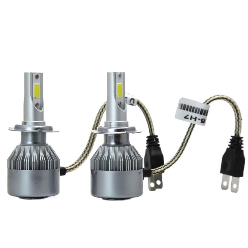 Set 2 LED-Uri Auto Techstar® C6, H7, 36w, 3800 Lumeni, 6500K, AUTO, 12-24 Volti, COB - 3 | YEO