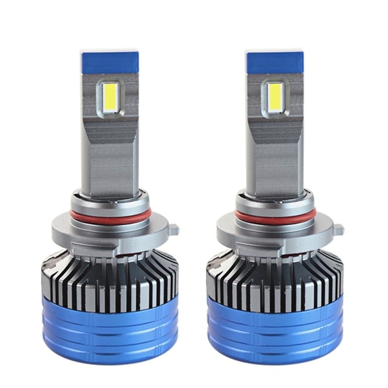 Set 2 LED-uri Auto Techstar® K11, 9005, 55w, 8000 Lumeni, 6500K, AUTO, 12-24 Volti, CSP, Canbus, Miez Cupru, Radiator