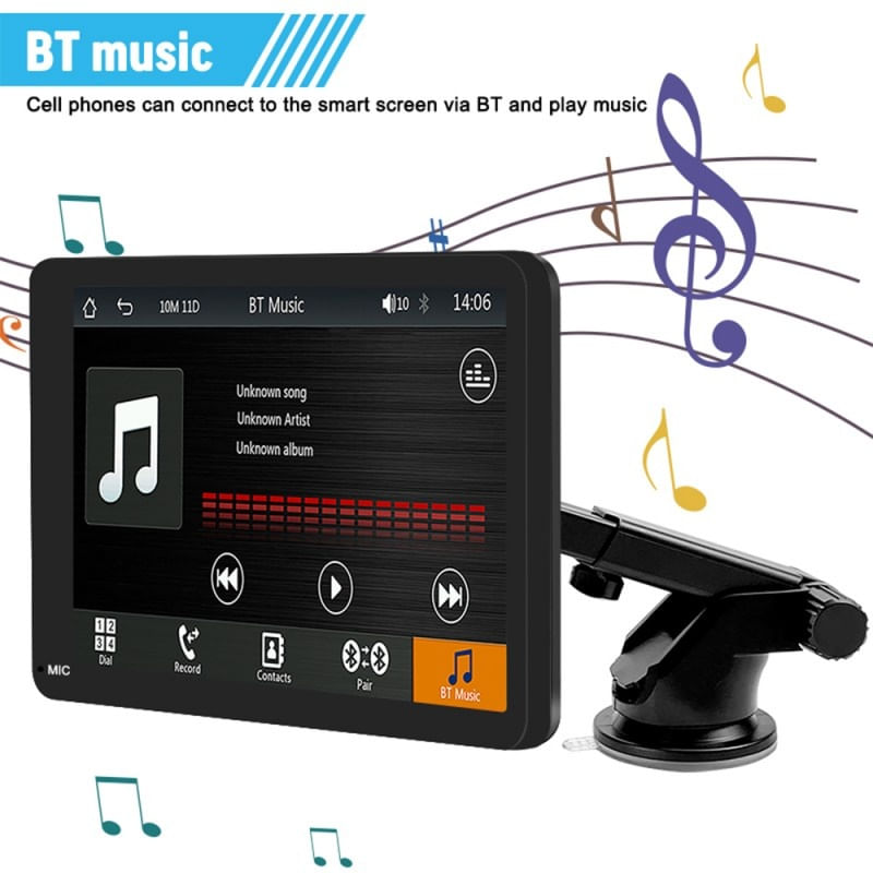 Sistem Multimedia Techstar® Apple Carplay/Android 7096, Ecran Tactil, 7 Inch 1024x600 HD IPS, Bluetooth, Mirror Link - 2 | YEO