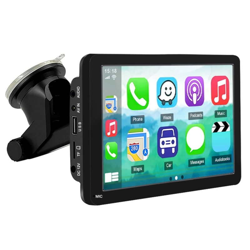 Sistem Multimedia Techstar® Apple Carplay/Android 7096, Ecran Tactil, 7 Inch 1024x600 HD IPS, Bluetooth, Mirror Link - 4 | YEO