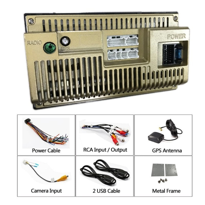 Navigatie Auto Multimedia Techstar® 7168, 2DIN, Android 8.1, 1 GB + 32 GB, GPS Radio, Wi-Fi, Display 7