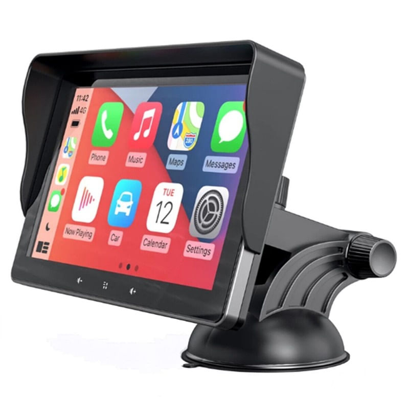 Sistem Multimedia Techstar® Apple Carplay/Android, Ecran tactil, 7 inch 1080P Full HD, Bluetooth, Mirror Link/card - 1 | YEO