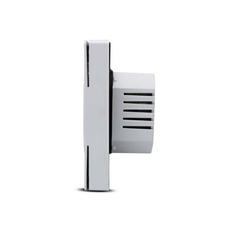 Termostat Techstar® TH-12, Ecran Digital, Incastrabil, 16A, 3500W, Alimentare 220V, Senzor Pardoseala, Alb