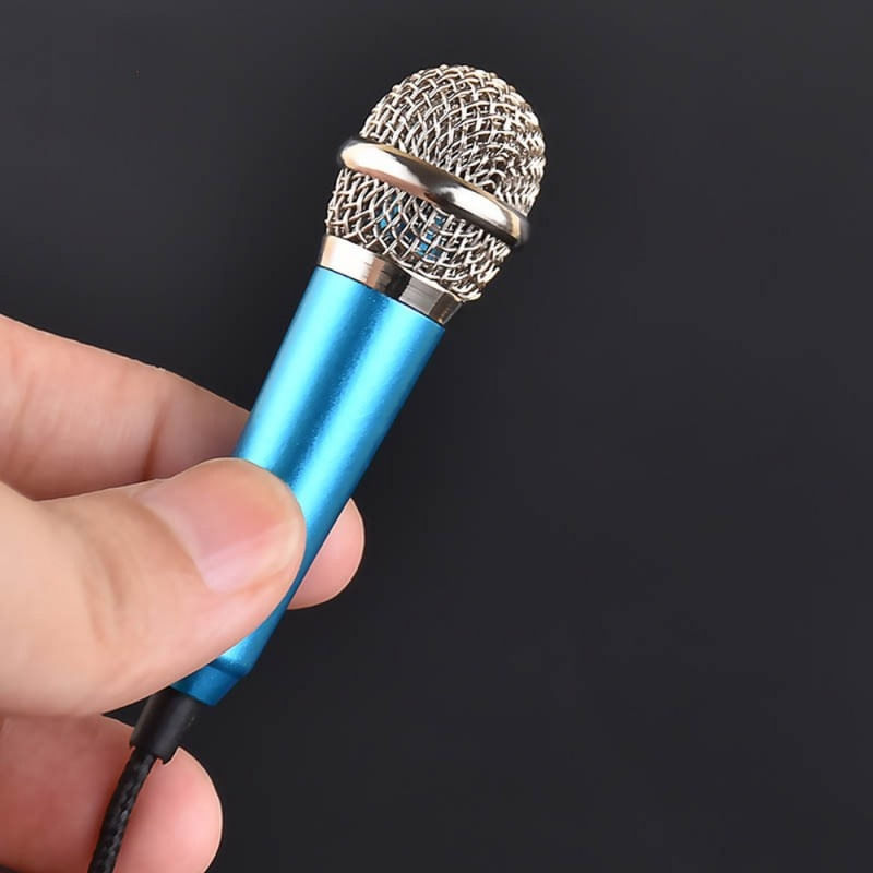 Microfon Profesional BM100 Techstar®, Inregistrare Vocala Si Karaoke, 3.5mm, Albastru - 2 | YEO