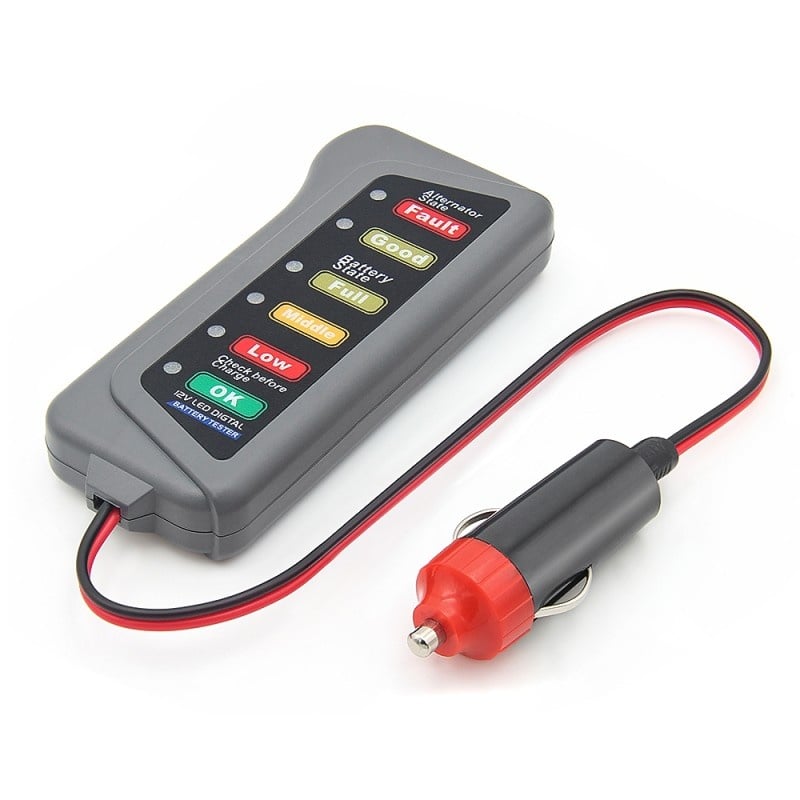 Tester Baterie si Alternator Auto Techstar® , Conectare la priza auto, 12V, Usor de utilizat - 1 | YEO