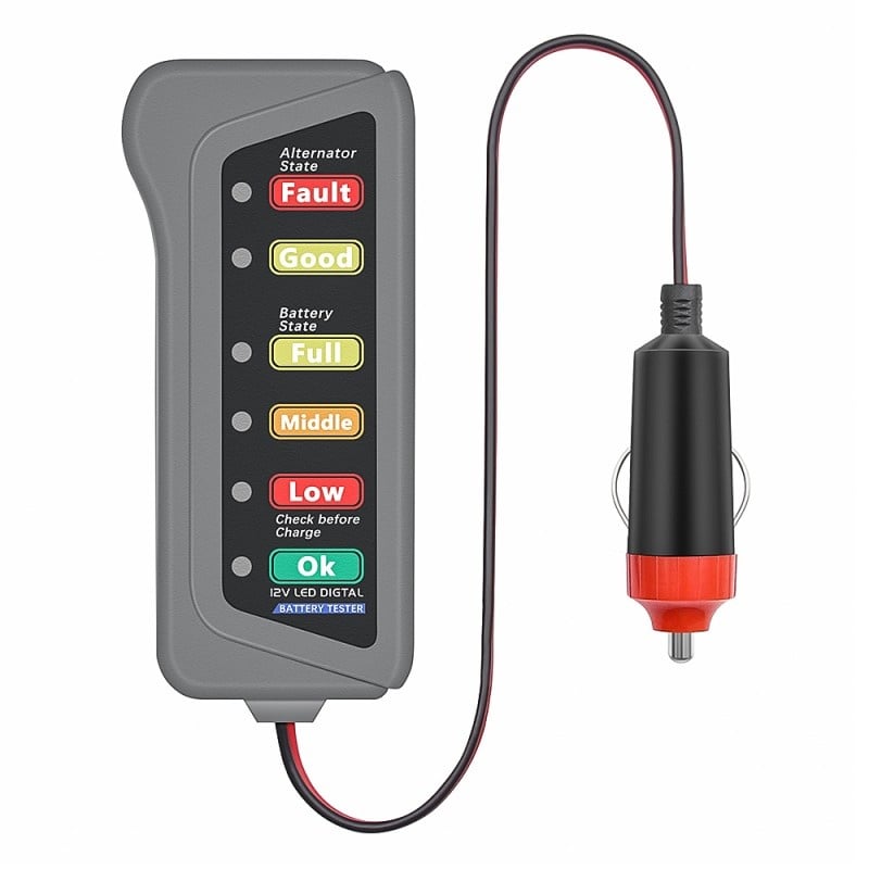 Tester Baterie si Alternator Auto Techstar® , Conectare la priza auto, 12V, Usor de utilizat - 2 | YEO