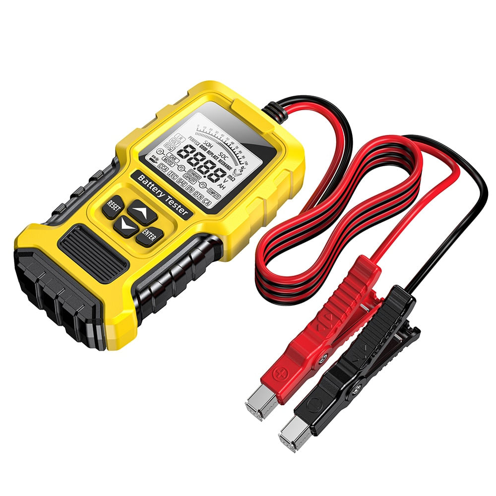 Tester Inteligent de Baterii Foxsur FBT-300, 12V/24V, pentru Auto si Motociclete, cu Ecran LCD 2.7