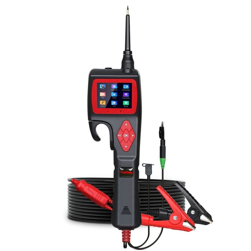 Instrument de diagnosticare inteligent pentru circuite electrice TopDiag P200, 12-24V, 18A, Afisaj LCD, pentru auto - 3 | YEO