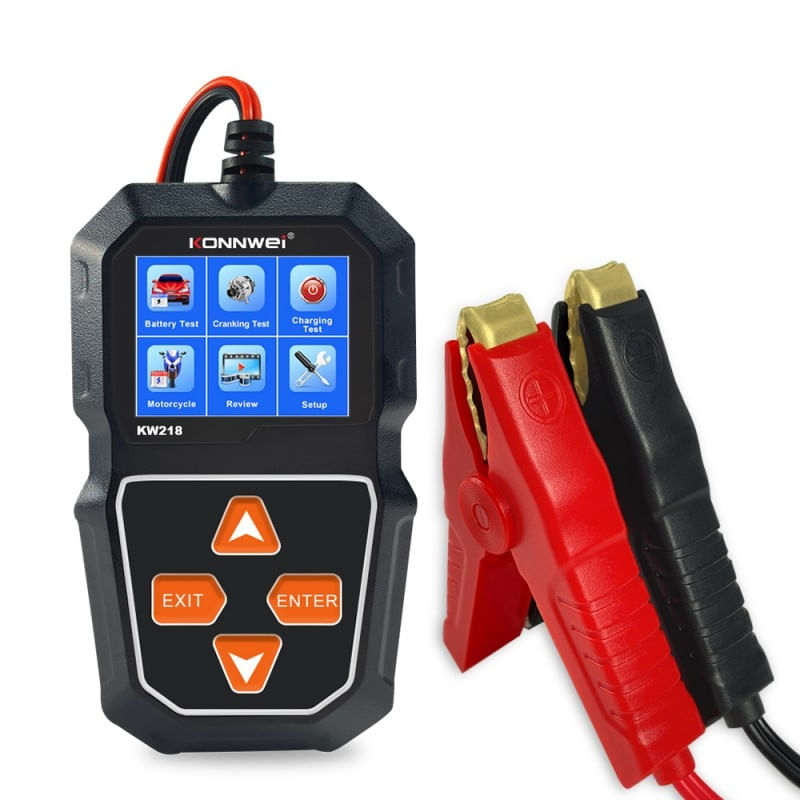 Tester Profesional Pentru Baterii Auto, Konnwei KW218, 6V - 12V, Display 2,4 Inch, Graficul Tensiunii, 100-2000 CCA - 1 | YEO