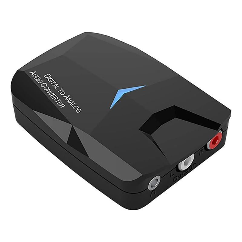 Convertor Audio Digital la Analog Techstar® M24, Compatibil Bluetooth 5.0, Cablu audio optic la RCA, Negru - 3 | YEO