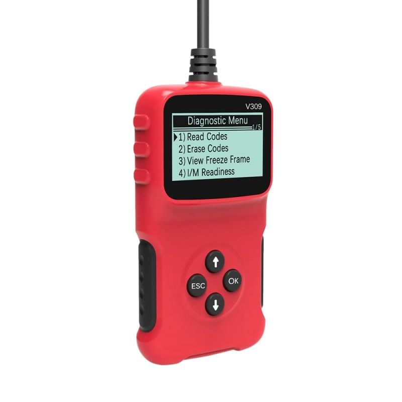 Dispozitiv de diagnosticare si scanare auto Techstar® V309, OBD2, Citire/ Stergere coduri de eroare, Ecran LCD, Cautare - 3 | YEO