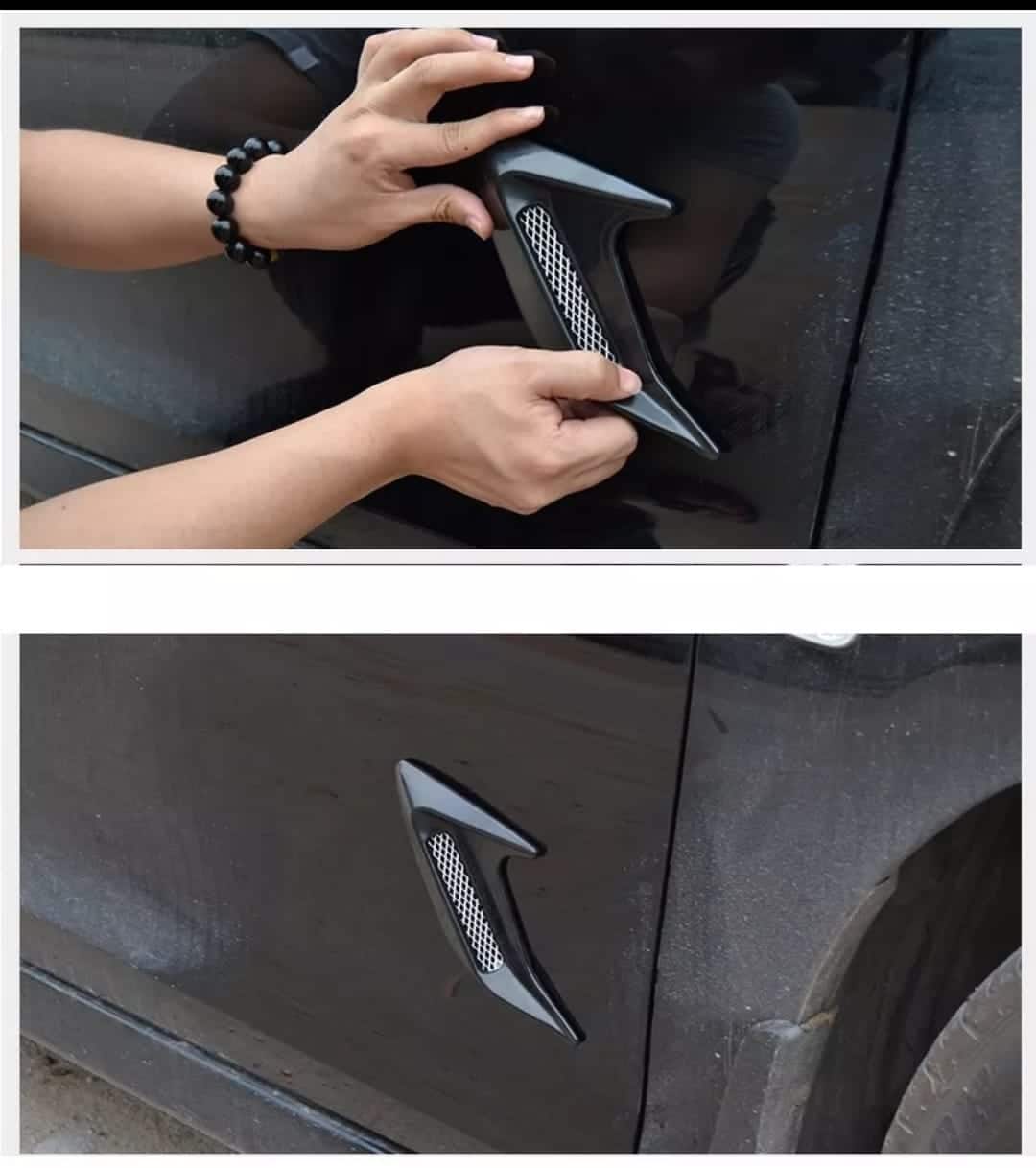 Set Ornament Auto pentru Aripa, Usi, Capota, Culoare Negru Lucios AutoREY® Premium - imagine 5