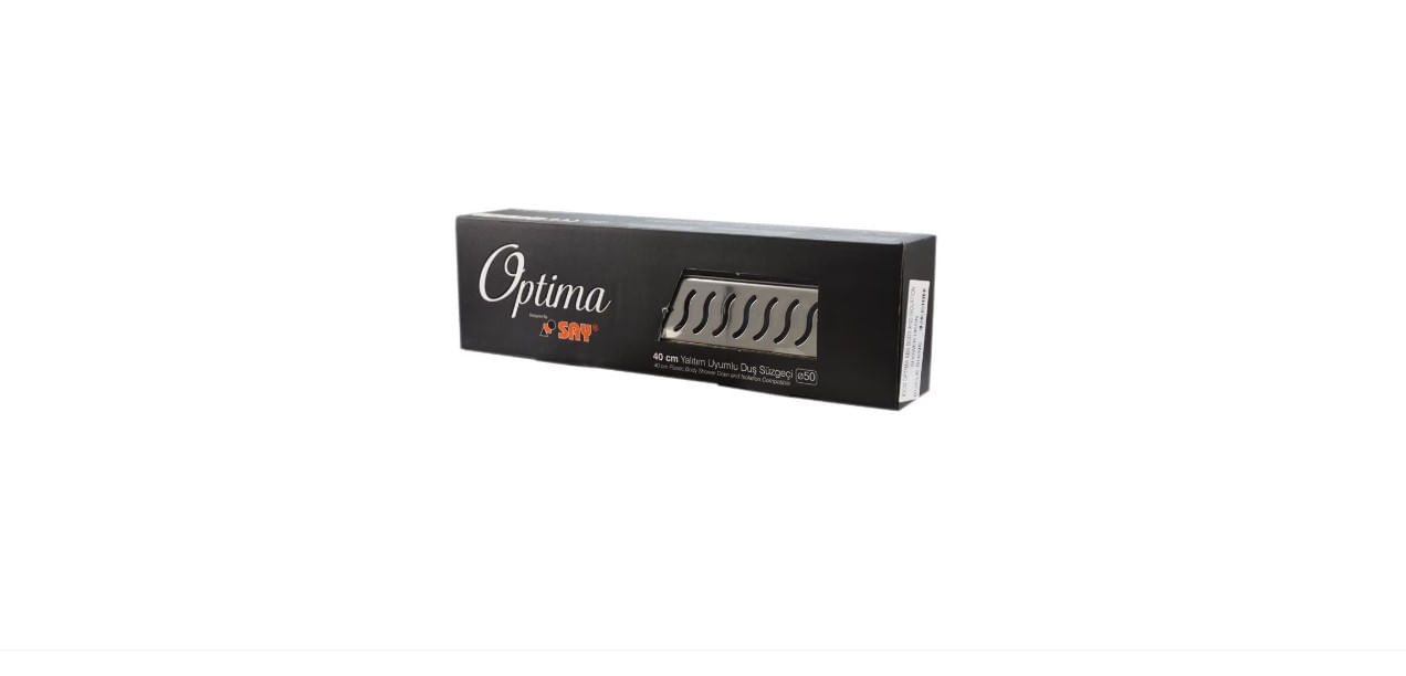Rigola dus Optima 40 cm, cu gratar inox, 50 mm Say cu izolatie Bukle