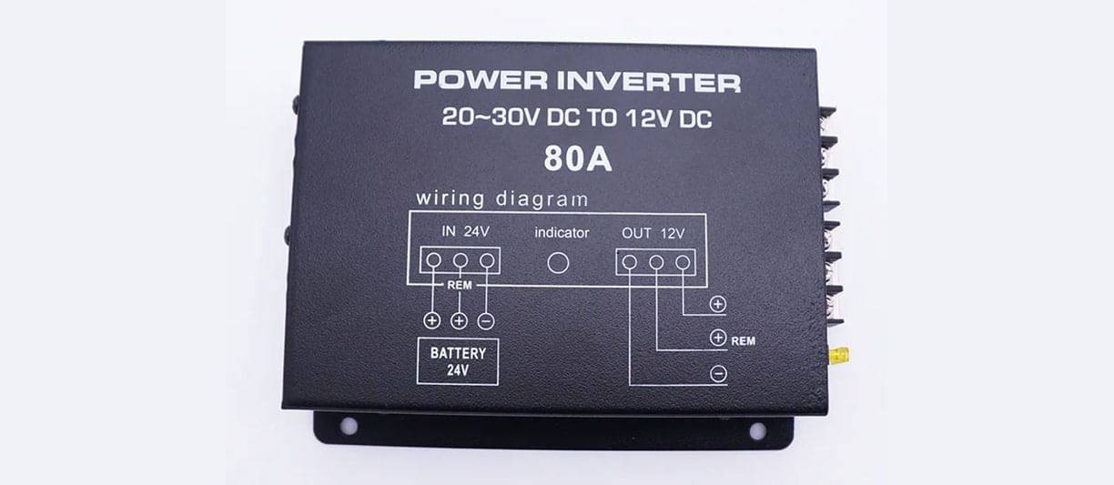 Convertor 24v in 12v 80 Amperi cu 2 Ventilatoare pentru Camioane, Auto, Tir, Utilaje, coborator de tensiune
