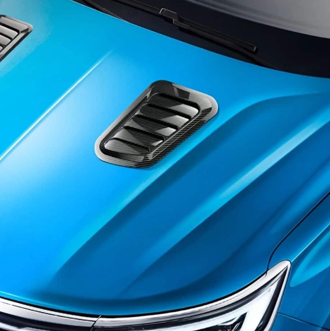 Set Ornament Auto Tuning, universal pentru Capota, Ventilatie,design sport, Negru Lucios AutoREY® - imagine 2