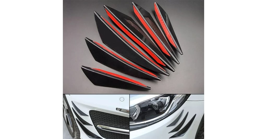Set 6 Aripioare Ornamente Tuning Auto pentru Bara Fata