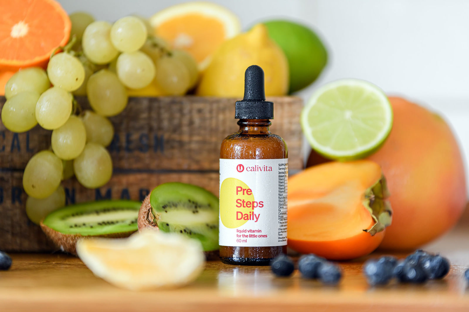 Pre Steps Daily Vitamine Lichide pentru Copii cu Multivitamine pentru Bebeluşi & copii de varsta mica (60 ml) - Calivita - 1 | YEO