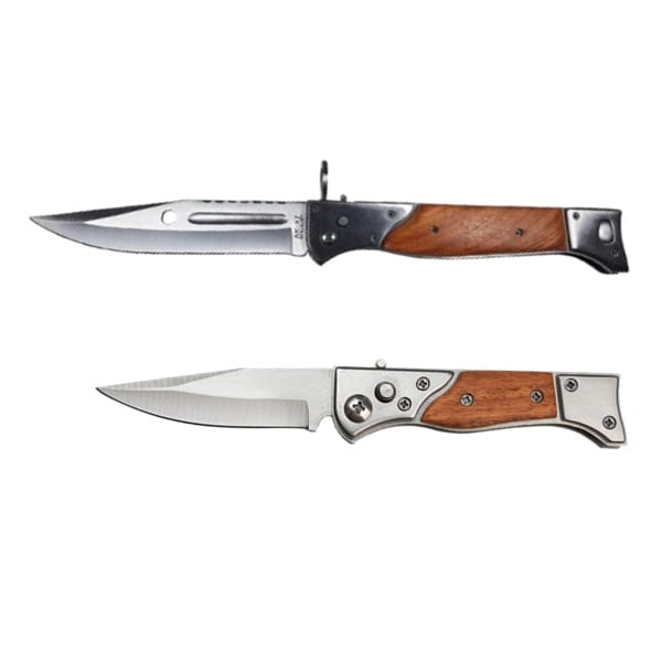 Set cutit de vanatoare automat 16.5 cm si briceag AK-47, 34 cm, teaca inclusa - imagine 5