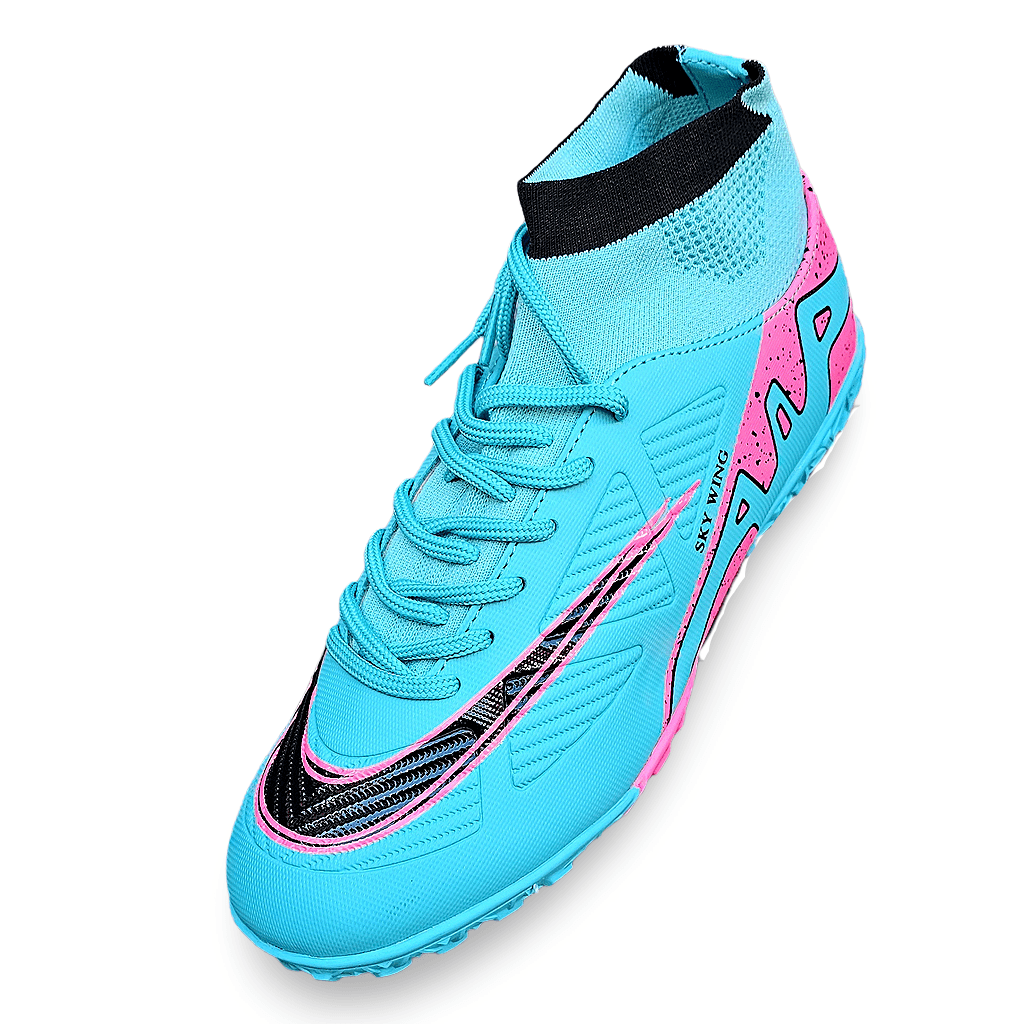 Ghete de fotbal  Sky Wing 9838, cu glezna cusute in varf, pentru teren sintetic - 4 | YEO