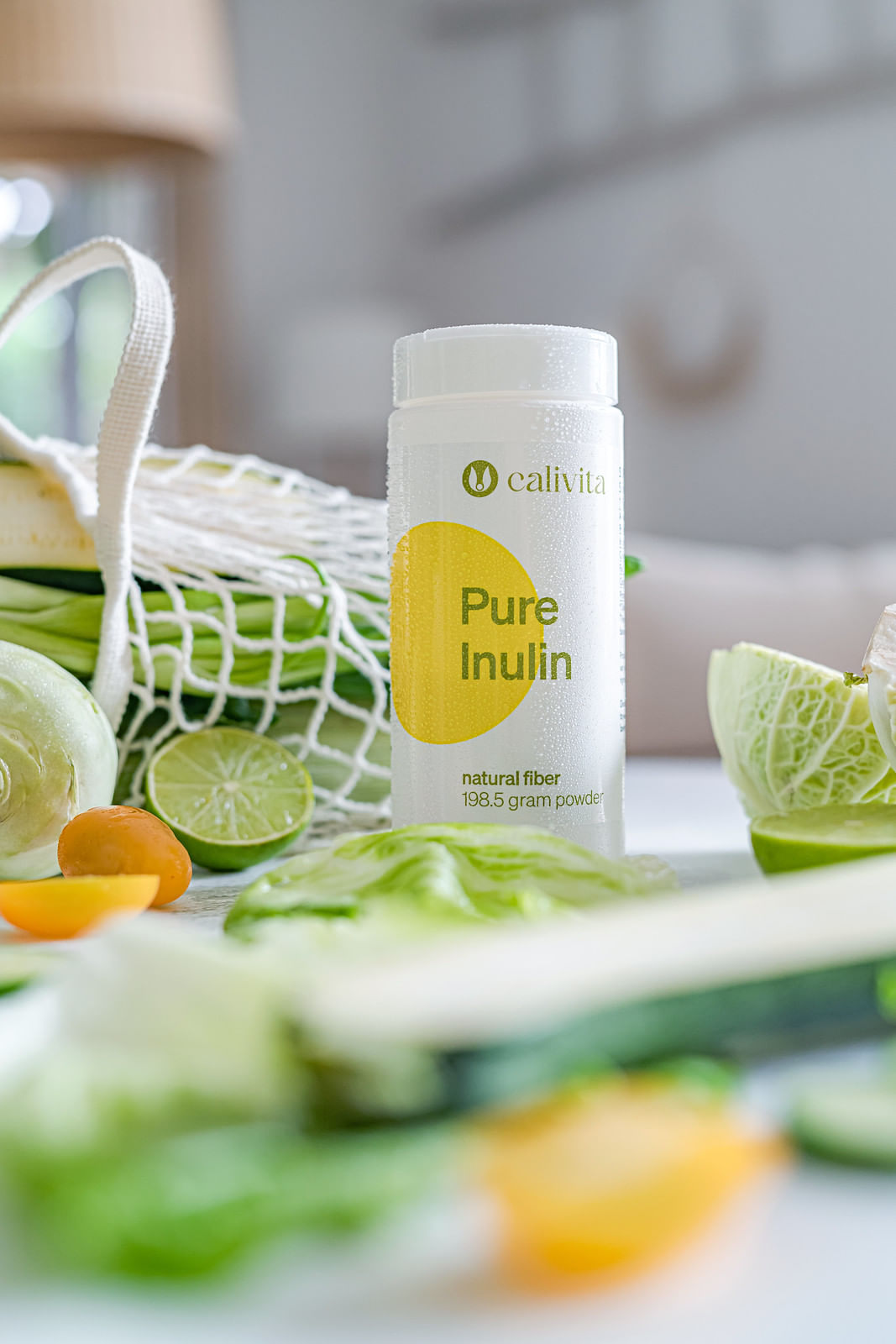 Pure Inulin supliment alimentar cu Pudra de Inulina pura din cicoare pentru Colon Iritabil (198,5 g) - Calivita - 3 | YEO