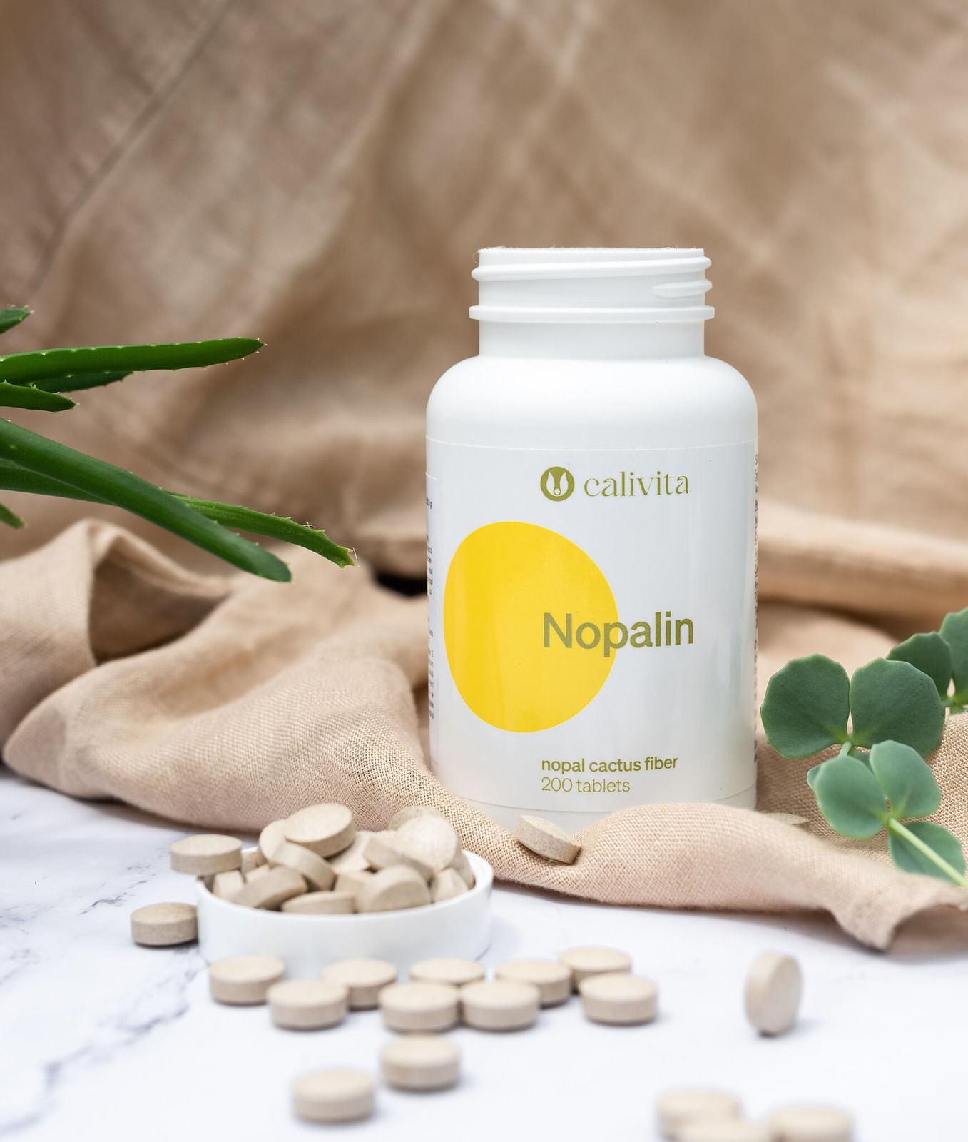 Nopalin CaliVita (200 tablete) supliment alimentar care da senzatie de satietate pentru curele de slabire - 3 | YEO