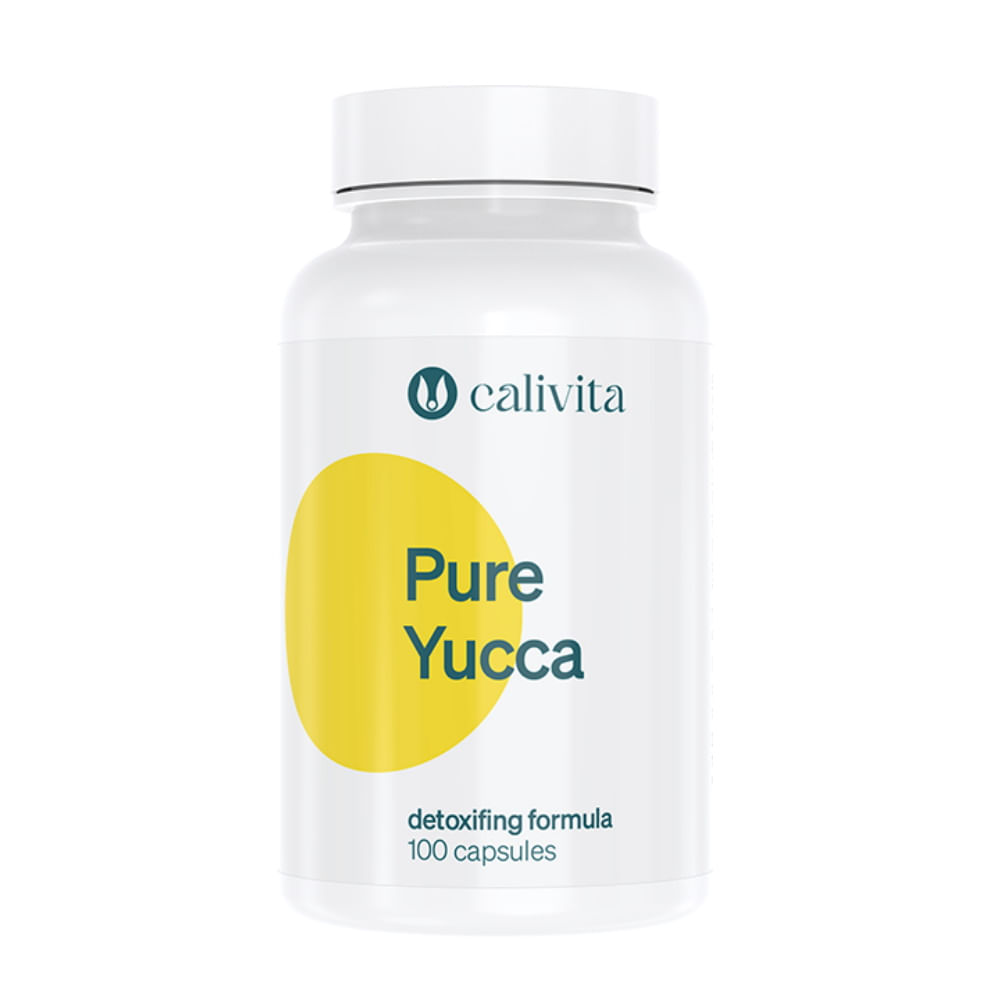 Pure Yucca Concentrat Natural de Yucca Supliment pentru Detoxifiere (100 Capsule) - Calivita