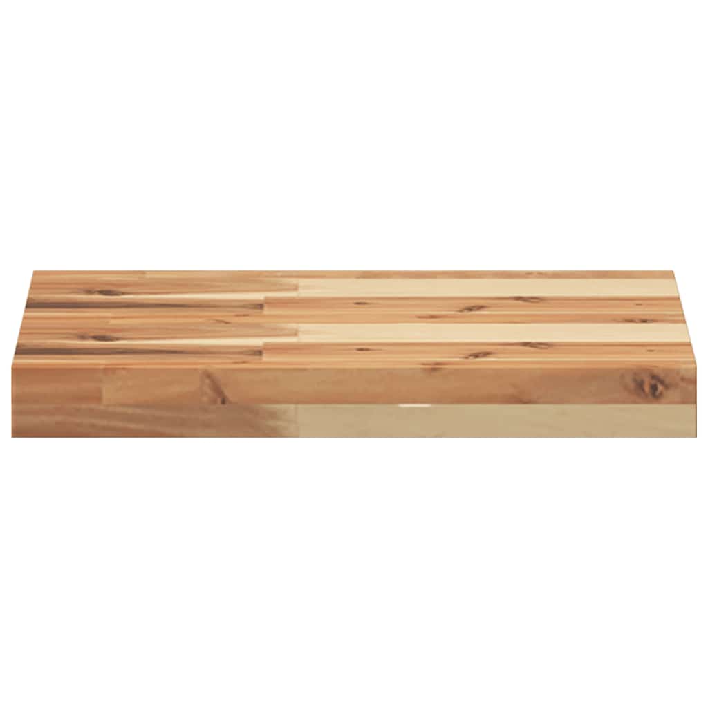 Rafturi suspendate 4 buc. 40x30x4 cm lemn masiv acacia netratat — imaginea 4