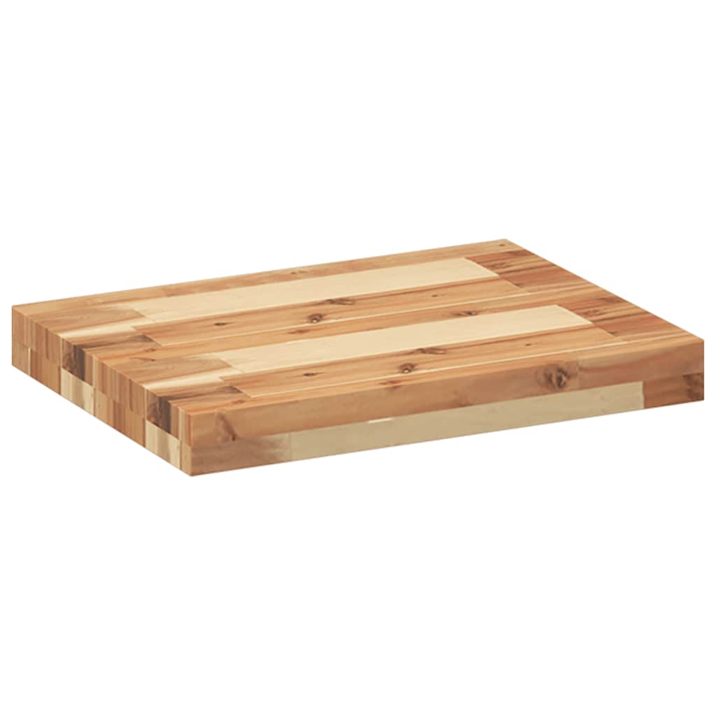 Rafturi suspendate 4 buc. 40x30x4 cm lemn masiv acacia netratat — imaginea 6