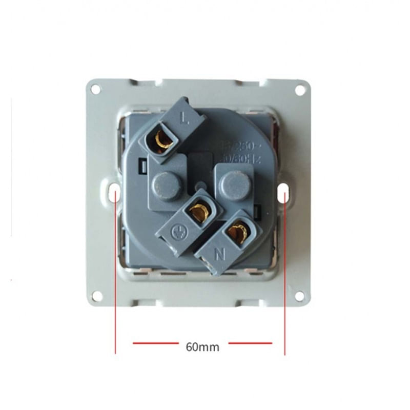 Priza Techstar® Crystal TS1, Sticla Securizata, Simpla, 16A - 1 | YEO